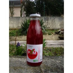 Jus de pomme framboise