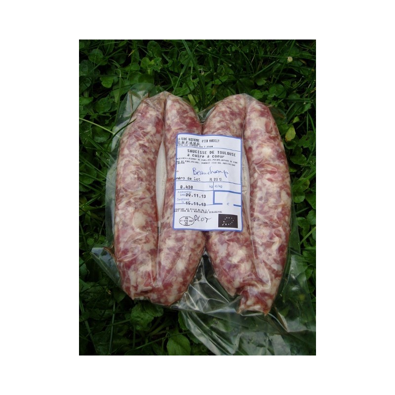 Saucisses de Toulouse de porc