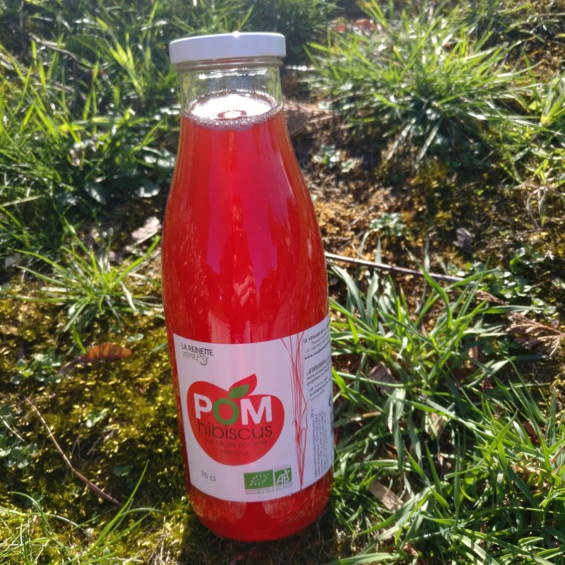 Jus de pomme hibiscus