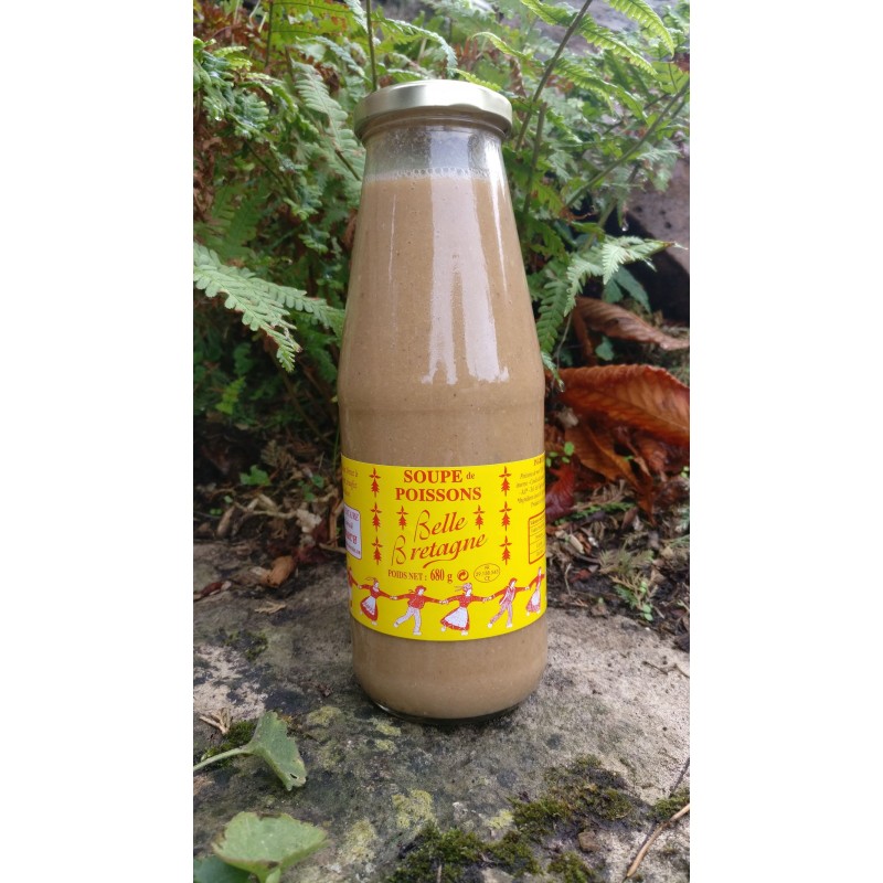 Soupe de poisson au wakamé