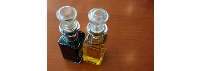 Huile, vinaigre, condiments